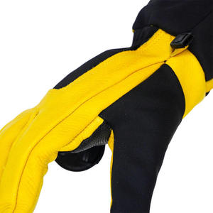 Gants de travail de sécurité anti-choc en cuir de vache et de chèvre GLOVEMAN Heavy Duty Rigger pour la construction industrielle, avec protection TPR - Product Image 6
