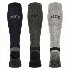 Knee High <b>Compression</b> <b>Socks</b> for <b>Running</b> Adults Breathable Spandex Polyester Solid Color Spring Season - Product Image 2