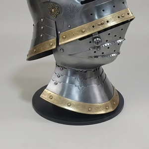 Casco Sallet Medieval Alemán Hecho a Mano y Pulido con Visera de Fuelle, Armadura de Caballero de Hierro, para Recreación Histórica y Coleccionismo - Product Image 2