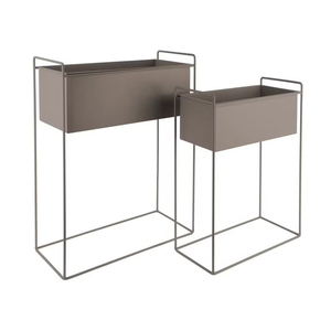 Jardinière contemporaine haut de gamme avec support pour plantes décoratives d'intérieur et d'extérieur, balcon, terrasse - Product Image 3