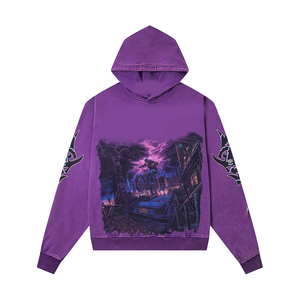 For Unisex Hooded Sweatshirt Sublimation Print Streetwear Regular Fit Regular Sleeve Knitted <b>Fabric</b> 100% Cotton <b>Retro</b> - Product Image 1