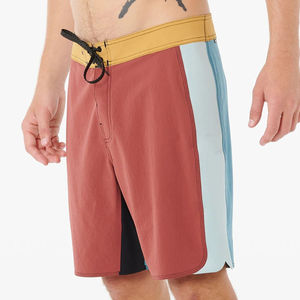Shorts de bain en toile pour hommes, à motif uni, séchage rapide, respirants, anti-plis, écologiques, avec cordon de serrage, pour le surf et usage décontracté - Product Image 5