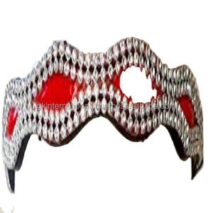 Banda de charol con forma de onda doble para caballos, cadena de diseñador de cristal transparente ostentoso, tres variadas de colores, nuevo diseño - Product Image 1