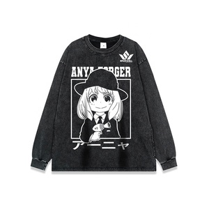 เสื้อยืดผู้ชายสีดำลายการ์ตูนอนิเมะ แขนสั้น คอกลม ผ้าฝ้ายเจอร์ซีย์ 100% ทรงปกติ สวมใส่สบาย พิมพ์ลาย - Product Image 6