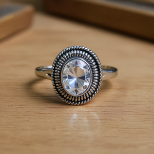 <b>Labradorite</b> Moissanite <b>Ring</b> 3.8 Grams Elegant and Unique Jewelry Accessory - Product Image 3