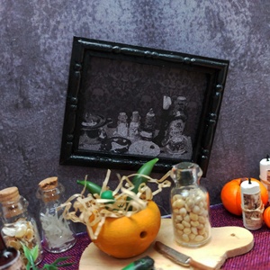 Miniatura a escala 1:12 Material de brujería tienda muebles juguete para decoración de Halloween - Product Image 6