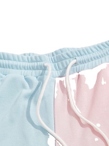 Pantalon de survêtement skinny personnalisé pour hommes avec rayure à cordon de serrage en polyester pantalon de survêtement en polaire à la mode empilé - Product Image 4