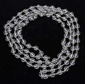 Cuentas Redondas Facetadas de Cristal Natural AAA de 6 mm, Cuentas de Cristal Anudadas a Mano, 108 Cuentas de Cristal Anudadas a Mano, Gema de Cristal - Product Image 4