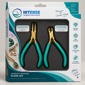 Ensemble de pinces professionnelles pour la fabrication de bijoux, pinces à bec rond, coupe-fils, outils de pliage et de façonnage - Product Image 5