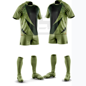 Kit de rugby imprimé haute performance, écologique et coupe-vent, avec nom d'équipe personnalisé, maillot et short légers pour équipe professionnelle adulte - Product Image 6