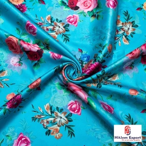 Premium Printed Japan Satin Fabric Manufacturer Custom OEM ODM Apparel Bridal Home Textile Export Factory - Product Image 1
