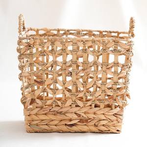 Paniers en jacinthe d'eau naturelle pour l'organisation du linge, économiques, en fibres écologiques, paniers de rangement - Product Image 5