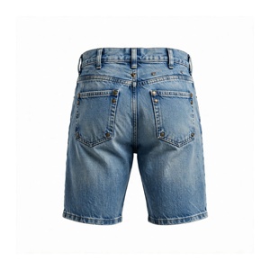 Pantalones Cortos Bermuda de Pana para Hombre, de Cintura Alta, Color Liso, con Cremallera, Estilo Casual, Tallas Grandes, Transpirables, de Algodón Tejido, Estilo Lavado - Product Image 2