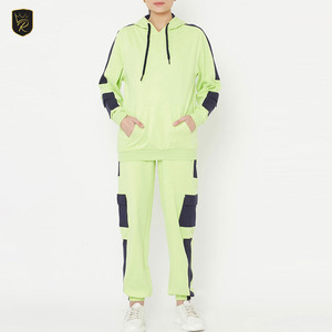 Stylish Women Winter Solid Casual Tracksuits Soft Cotton Blend Two Piece <b>Set</b> Hooded Matching Pants <b>Gym</b> Running Daily Wear - Product Image 1