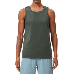 Camiseta Deportiva para Hombre, Transpirable, de Algodón, para Gimnasio, Running, Tenis, Estilo Casual, Estampada o Lisa, sin Mangas - Product Image 1