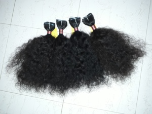 Cabello Humano Virgen Remy Indio Brasileño Seven Hills Pre-Adherido con Ondas Suaves, Tejido a Mano, Doble Trama, Grueso, 4 Onzas, Color Natural 60%+ - Product Image 3