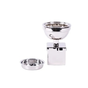 Stainless Steel Incense Burner with Geometric Base Aromatherapy <b>Diffuser</b> All-Season Use Durable Design - Product Image 1