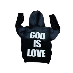 Fabricantes de ropa personalizada Impresión de pantalla Sun Faded Pullover Rahinstone Heavyweight Men Hoodies Logotipo personalizado - Product Image 1