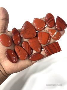 Venta al por Mayor de Gemas de Jaspe Rojo Natural de Grado AAA, Cabujones de Diferentes Formas, Cambio de Color, Suministros para Joyería, 100% Auténticas - Product Image 2