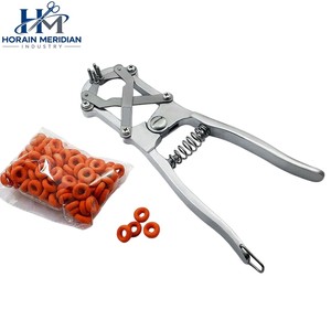 Alicates de Castración con Aplicador de Anillos de Goma, Herramienta de Castración de Ganado de Acero Inoxidable, Herramienta Veterinaria HORAIN MERIDIAN INDUSTRY - Product Image 2