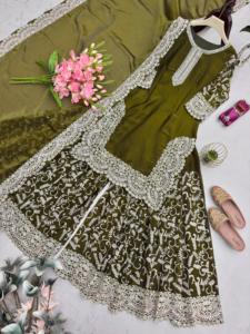 Vente en gros de hauts palazzo pour femmes, vêtements indiens et pakistanais pour mariage et soirée, ensemble sharara - Product Image 5