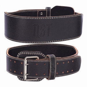 Ceinture de musculation en cuir, 4 pouces de large, avec boucle à double ardillon et coutures renforcées - Product Image 4