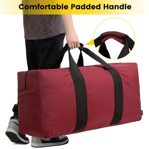 Bolsa de Viaje de Gran Capacidad para Fin de Semana, Diseño Moderno, Resistente, Ligera, de Poliéster Impermeable, Portátil, Deportiva, para Gimnasio - Product Image 6