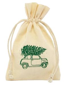 Sac en mousseline pour bijoux, Logo personnalisé, avec cordon de serrage, 100% coton biologique, personnalisé - Product Image 6