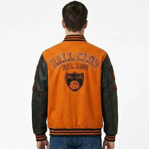 Custom Men's <b>Vintage</b> Letterman Varsity <b>Jacket</b> Chenille Embroidery Front Logo Patch Baseball Winter Eco Friendly <b>Bomber</b> <b>Jacket</b> - Product Image 5