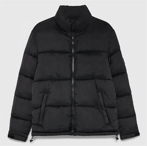 Nueva Colección Primavera-Invierno, Chaqueta Bomber para Hombre, Lona Recubierta de Poliéster/Nailon, Cuello Alto, Personalizable, Diseño Sólido, Unisex, con Cierre - Product Image 2