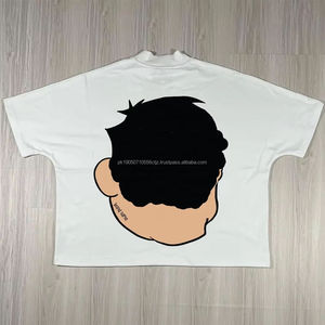 Camiseta transpirable para hombre con estampado gráfico personalizado 100% algodón, camiseta Vintage con estampado DTG de peso pesado - Product Image 2