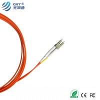 GRT FTTD/FTTH kabel Patch serat optik, kabel industri kualitas tahan lama 1G 5m LC APC Gigabit Multimode