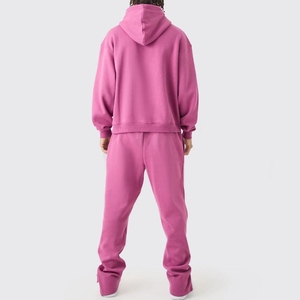 Conjunto de Sudadera con Capucha y Pantalones Deportivos Casuales de Alta Calidad, Estilo Urbano, Oversize, 100% Algodón, para Hombre - Product Image 6