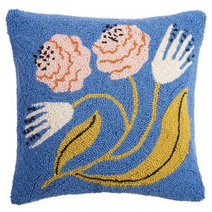 Geometric Woven Non-Toxic Cotton Throw Pillow Square Bohemian Style Decorative Cushion <b>Cover</b> Pink Blue Brown Checkered Pattern - Product Image 6