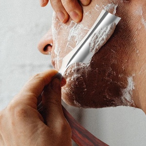 Chất Lượng Cao Thẳng Cạnh Dao Cạo Lưỡi Thép Không Gỉ Thợ Cắt Tóc Gỗ Có Thể Gập Lại Xử Lý Râu Và Tóc Dao Cạo Có Thể Điều Chỉnh Biểu Tượng Tùy Chỉnh - Product Image 5