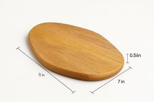 Tabla de Quesos Redonda de Bambú, Plato de Madera para Servir, Tabla de Charcutería para Aperitivos, Bocadillos y Postres - Product Image 2