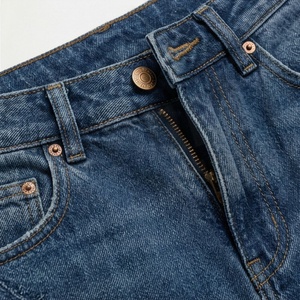 Pantalones Cortos de Mezclilla para Mujer, Diseño de Cintura Alta con Bolsillos, Sexy, Elásticos, con Pedrería, para Verano, Color Personalizado, a la Moda - Product Image 4