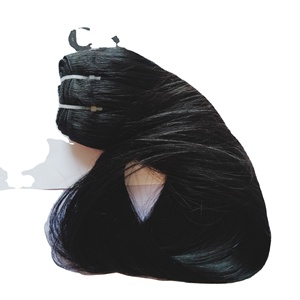 Extensiones de Cabello 100% Naturales, Liso y con Ondas Naturales, Sin Procesamiento Químico, Cutícula Alineada, Color Negro, Envío Inmediato, Cabello Indio Virgen - Product Image 1