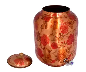Dispensador de Agua de Cobre de Gran Capacidad para Purificación y Almacenamiento de Agua Natural, Disponible a Buen Precio, de Exportador Indio - Product Image 4