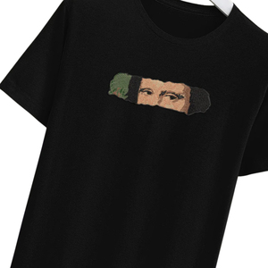 Camiseta Negra de Manga Corta para Hombre, con Estampado Frontal, Cuello Redondo, Corte Regular, Tejido de Punto, Secado Rápido, Transpirable, Estilo Urbano - Product Image 5