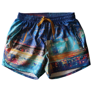 Shorts de sport pour hommes de haute qualité, sublimation, taille à cordon, imprimés, pour le football, légers, pour l'entraînement et le fitness - Product Image 2