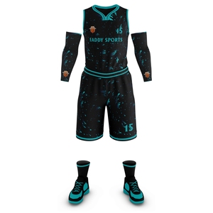 Ensemble de maillot et short de basketball personnalisé à sublimation intégrale, respirant et à séchage rapide, pour hommes et jeunes équipes - Product Image 5