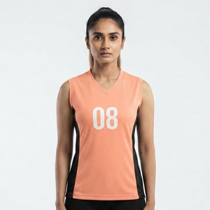 Chaleco de Voleibol Transpirable de Secado Rápido para Mujer, Chaleco de Voleibol Sublimado, Jersey de Entrenamiento de Voleibol sin Mangas para Mujer - Product Image 1