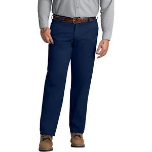 Pantalon de travail pour homme personnalisé, bleu marine, 58W X 34L, devant plat et résistant aux taches, vêtements de travail pour homme - Product Image 6