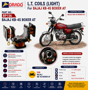 คอยล์จุดระเบิด Bajaj KB 4S Boxer คุณภาพส่งออก สำหรับอะไหล่รถสองล้อ อินเดีย ออราโด - Product Image 3