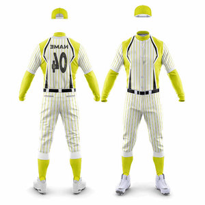 Tenue de baseball personnalisée pour hommes, design couleurs du nom de l'équipe, uniforme de club, uniforme sportif, haute qualité, vente en gros, faible MOQ, uniforme athlétique - Product Image 4