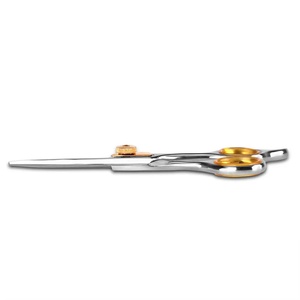 Ciseaux de coiffure professionnels en acier inoxydable à pointe affûtée pour droitiers, manche long, non pliables, pour usage en salon - Product Image 6