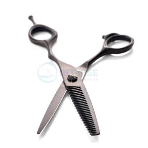 Tijeras de Adelgazamiento Ultraligeras de Color Negro Mate con Cuchillas de Precisión para Corte de Cabello Profesional, Agarre Duradero y Cómodo para Estilistas - Product Image 6