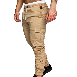 Custom Wholesale <b>Men</b> Cargo <b>Trousers</b> Multi Pocket Workwear Streetwear Pants <b>Elastic</b> Waist OEM ODM Garment Manufacturer Factory - Product Image 5
