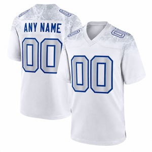 Camiseta Deportiva de Fútbol Americano Unisex con Cuello en V, Color Blanco, Camiseta para Hombre con Paneles de Malla, Tela Ligera y Transpirable, Camiseta para Mujer - Product Image 1